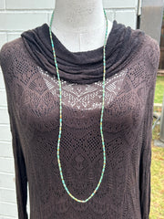 41"  Green Turquoise and Heishi Strand  #40