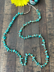 33" #8 Turquoise and Heishi Strand  #41