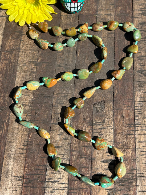 37"  Green Turquoise Strand  #53