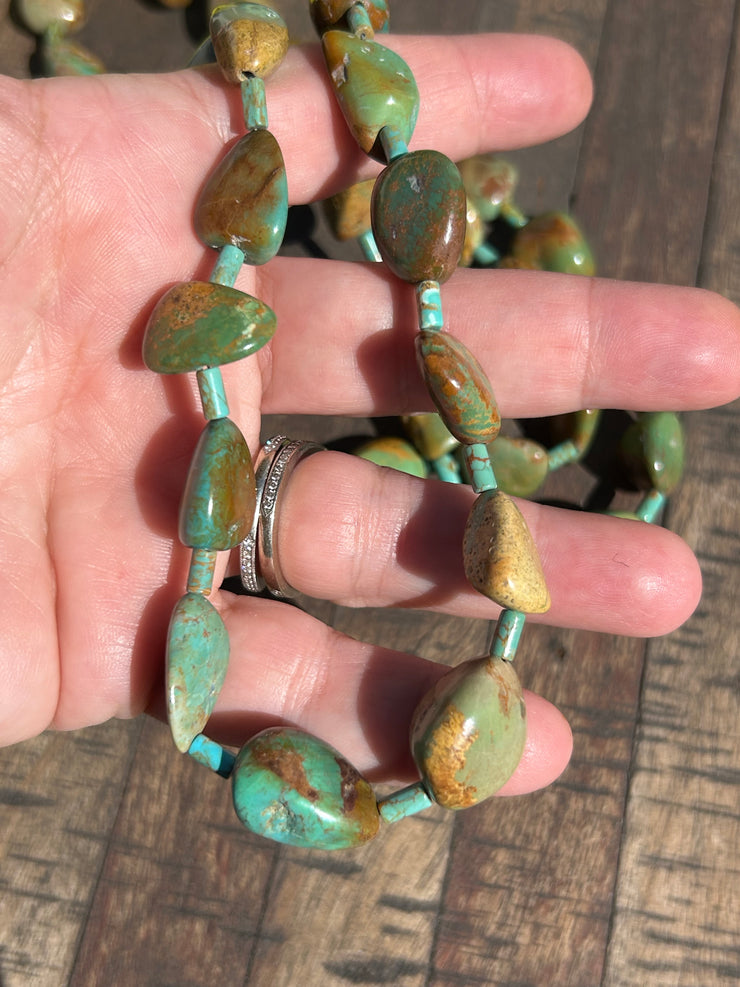 37"  Green Turquoise Strand  #53