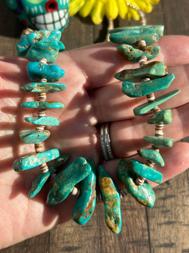 Turquoise and Heishi Strand  #75