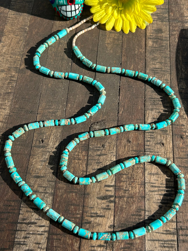 Turquoise Barrel Strand #80