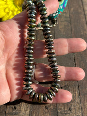 Green Coin Pearl Strands