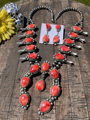 Red Spiny Squash Blossom Set