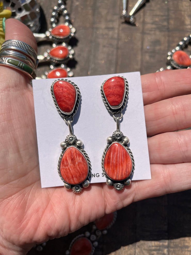 Red Spiny Squash Blossom Set