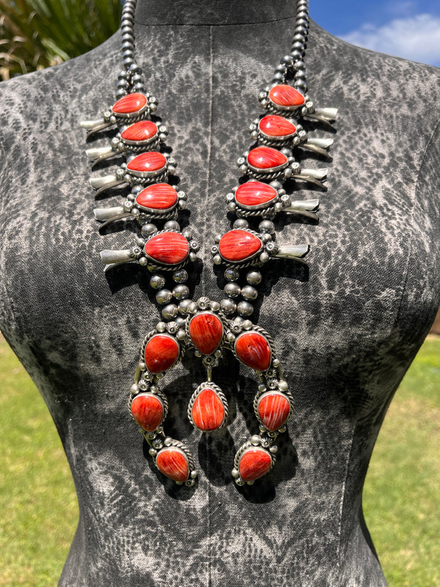 Red Spiny Squash Blossom Set