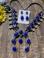 Lapis Squash Blossom Set
