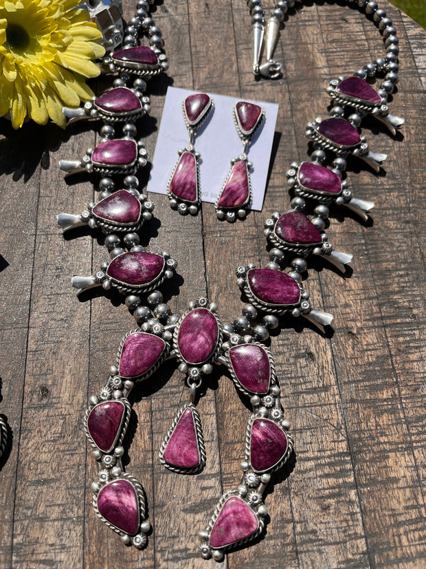 Purple Spiny Squash Blossom Set