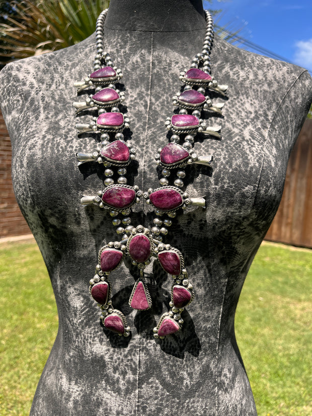 Purple Spiny Squash Blossom Set