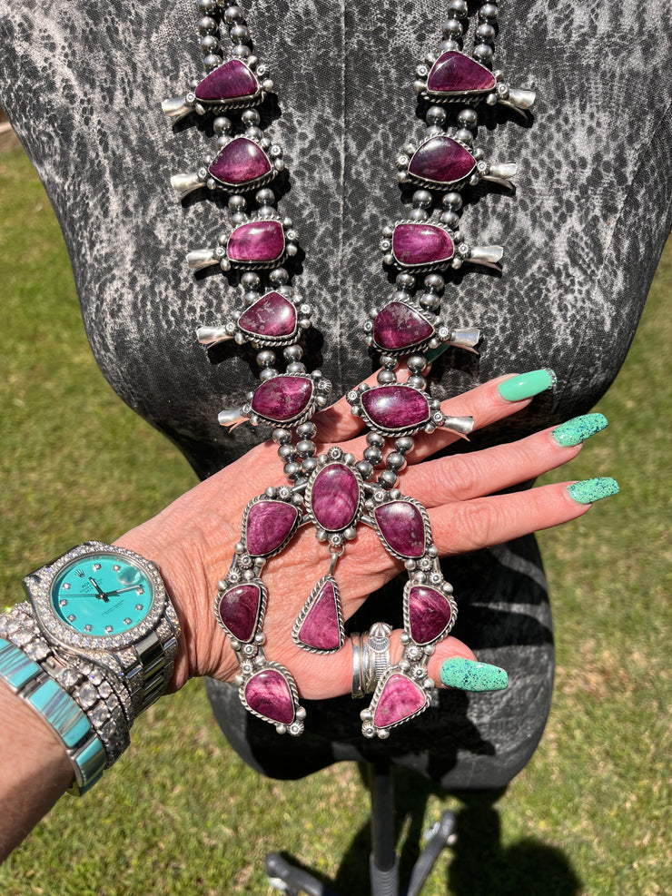 Purple Spiny Squash Blossom Set