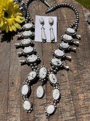 White Buffalo Squash Blossom Set