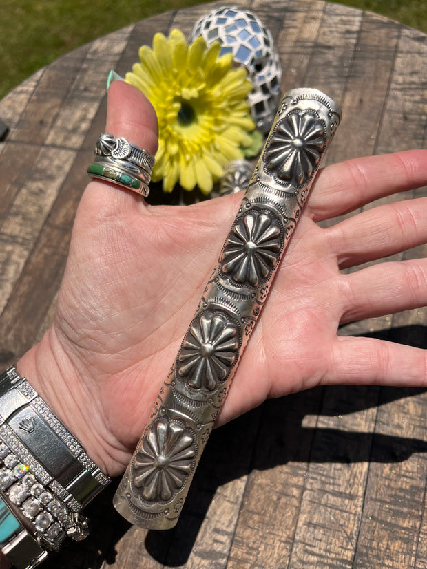 6" Stamped Sterling Braid Keeper