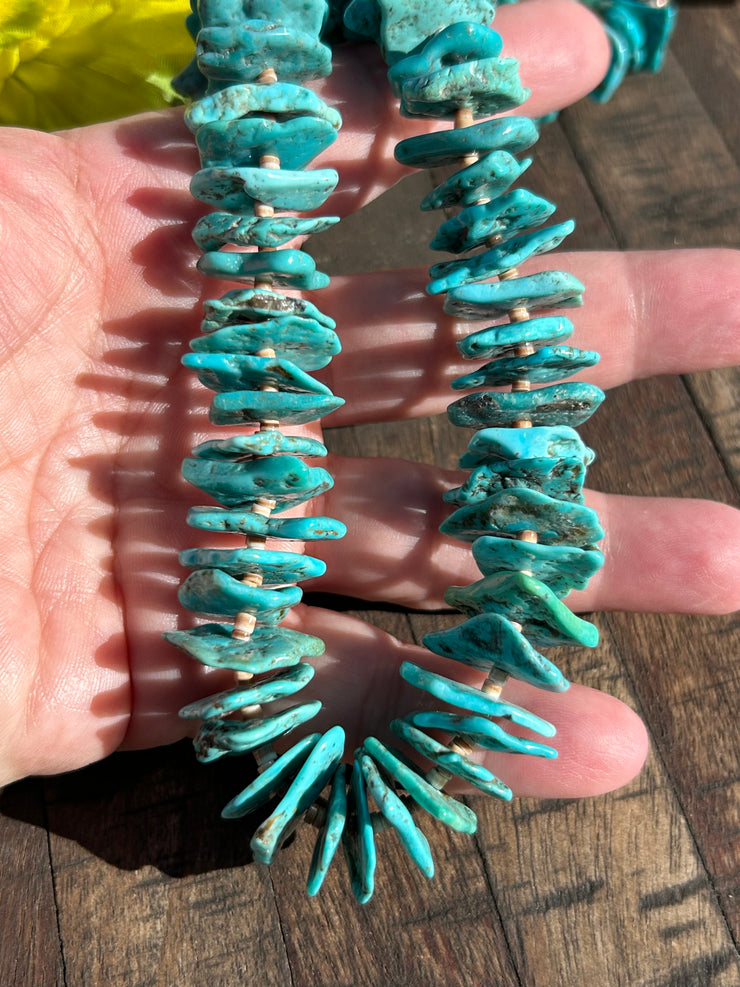 Turquoise and Heishi Strand #95