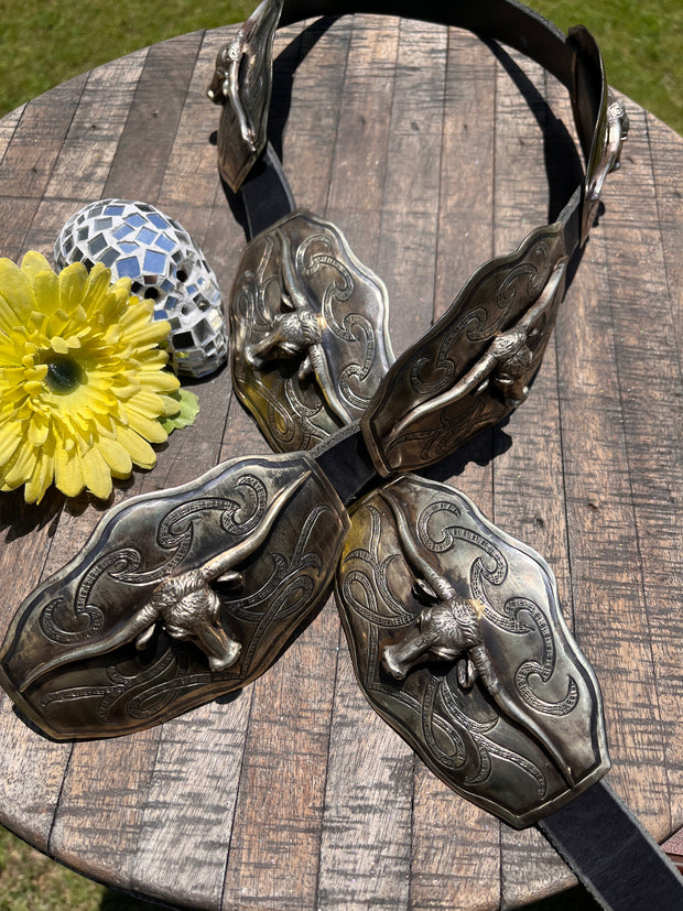 Steer Head Concho Belt