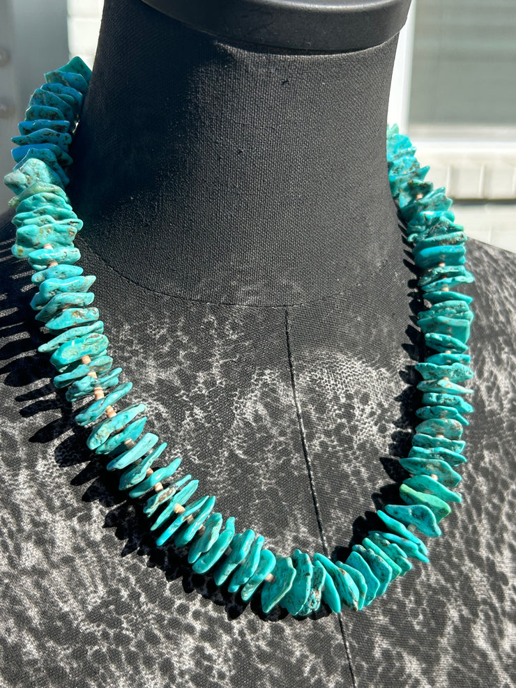 Turquoise and Heishi Strand #95