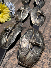 Steer Head Concho Belt