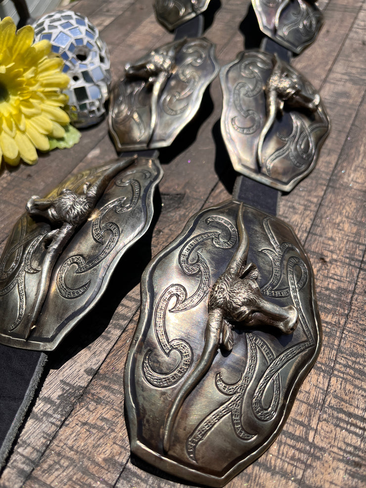 Steer Head Concho Belt
