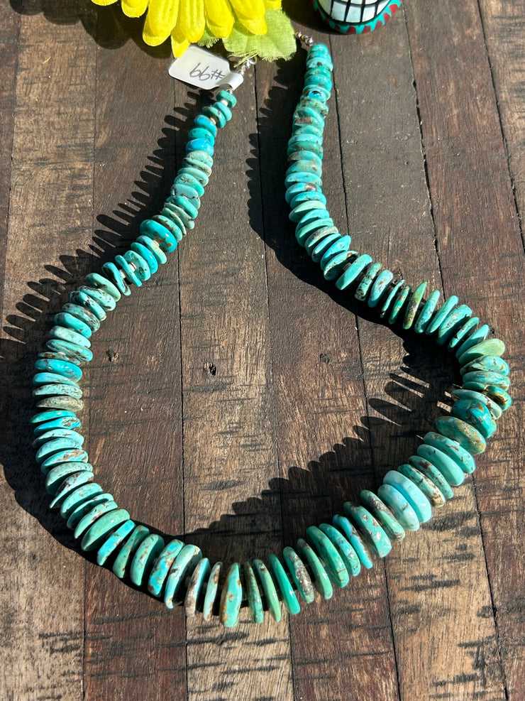 Turquoise and Heishi Strand #99