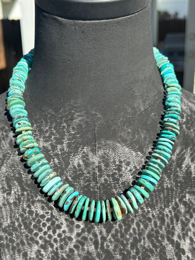 Turquoise and Heishi Strand #99