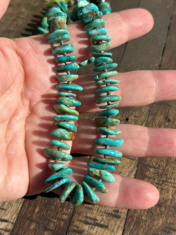 Genuine Turquoise and Heishi Strand #102