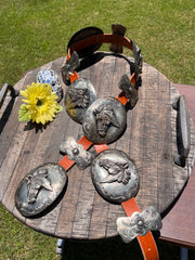 Horse Head Concho Belt