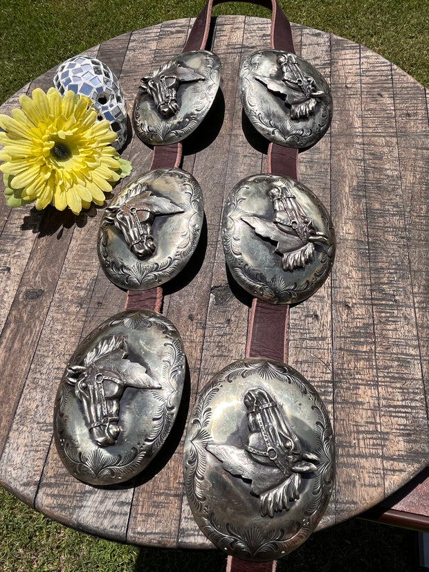 Horse Head Concho Belt