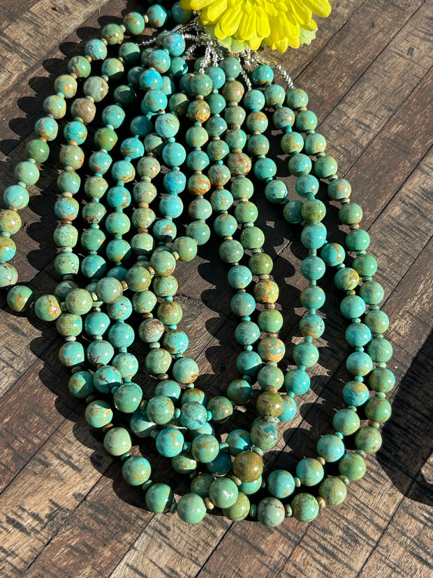 Round Turquoise Strands