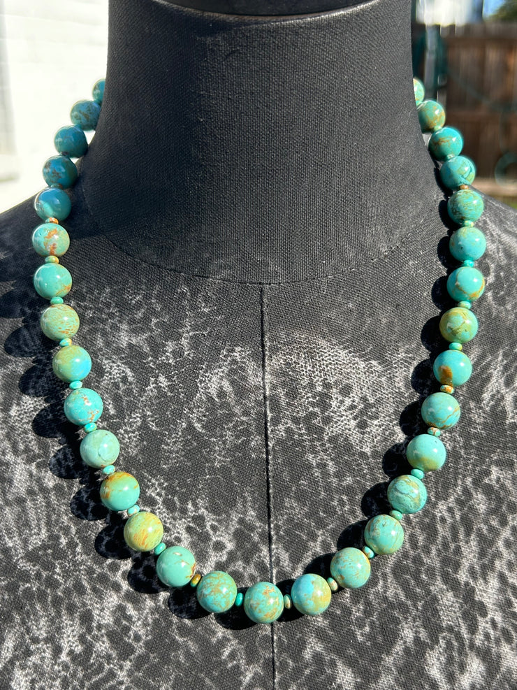 Round Turquoise Strands