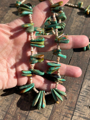 Turquoise and Heishi Strand #124