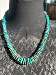 Blue Turquoise and Heishi Strand #127