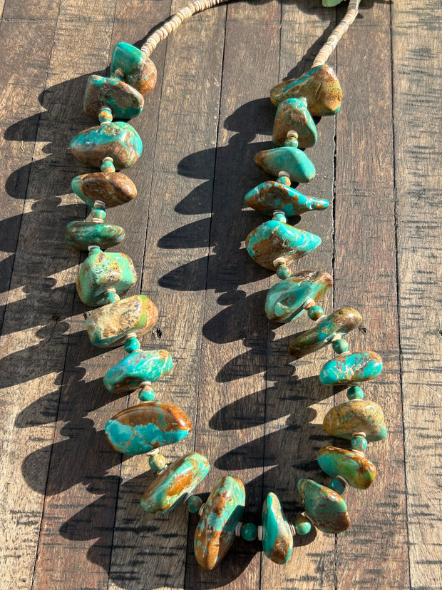 Turquoise and Heishi Strand #131