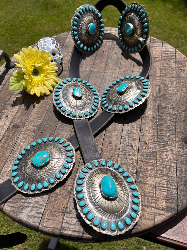 Turquoise Concho Belt