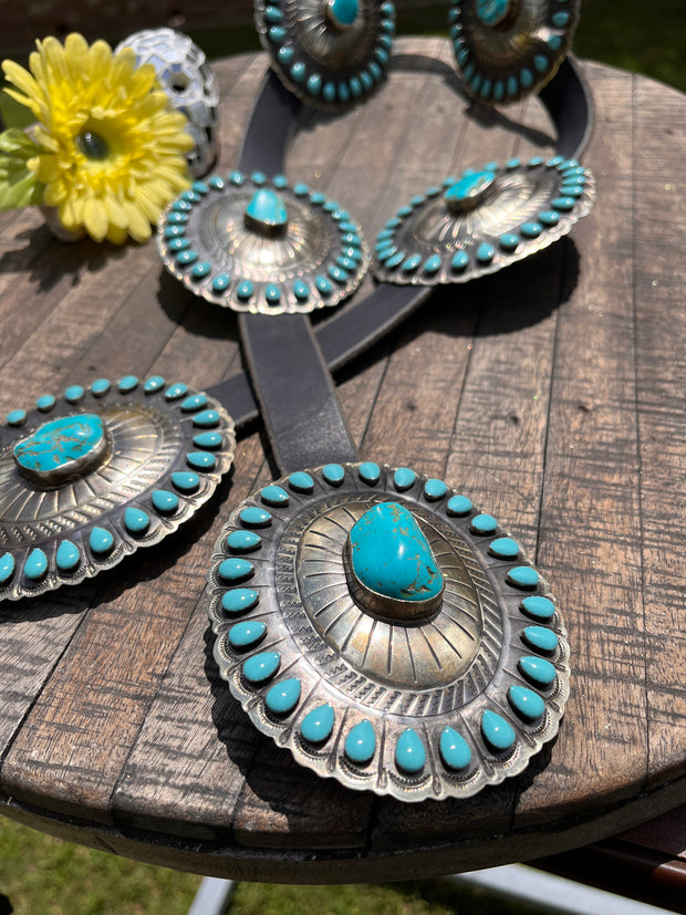Turquoise Concho Belt