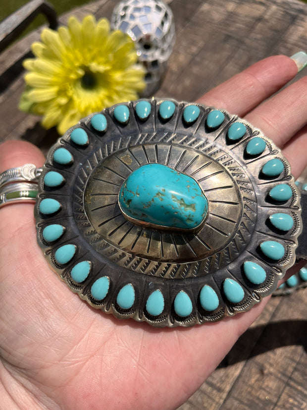 Turquoise Concho Belt