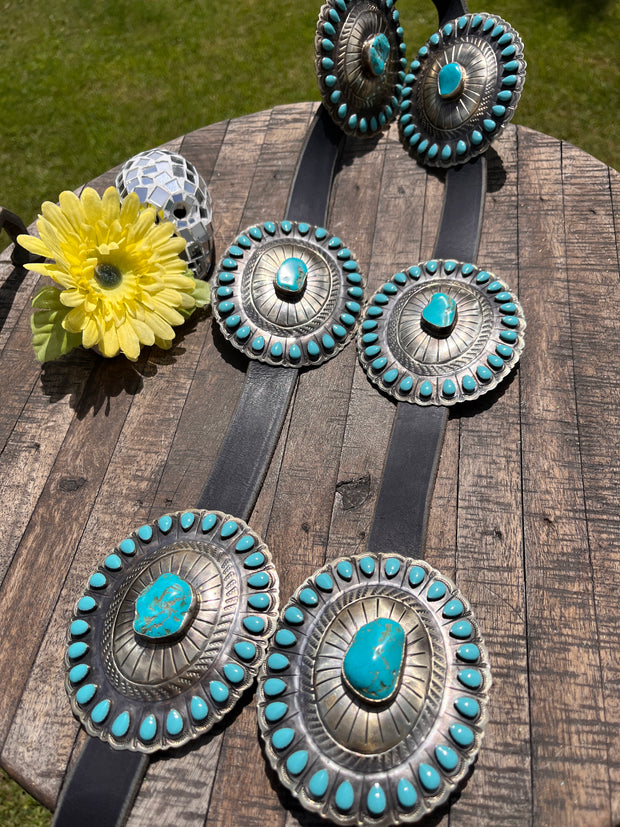 Turquoise Concho Belt
