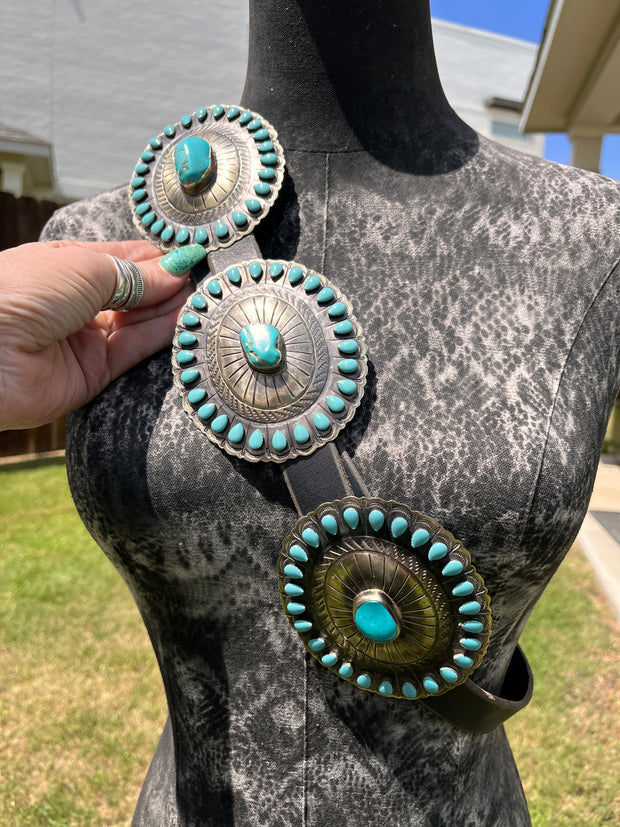 Turquoise Concho Belt