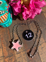 Pink "Cotton Candy" Star Necklace- 12