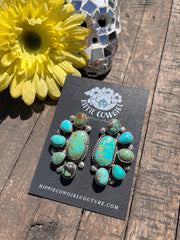 Mixed Mine Half Cluster Earrings #2