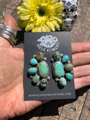 Mixed Mine Half Cluster Earrings #2