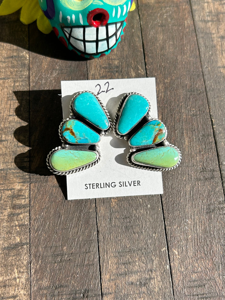 Kingman 3 Stone Earrings #22