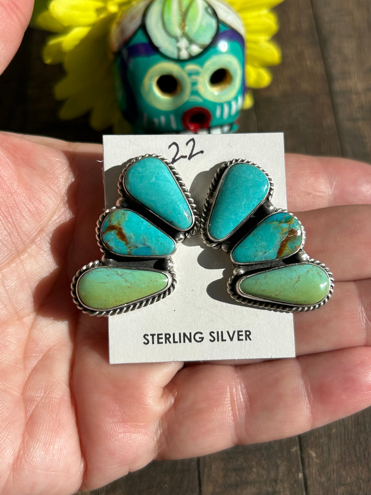 Kingman 3 Stone Earrings #22