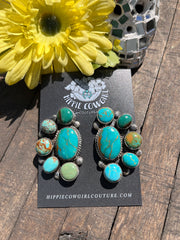 Mixed Mine Half Cluster Earrings #7