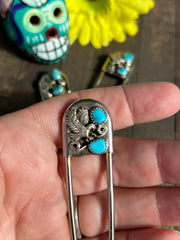 Eagle Safety Pin Key Chain