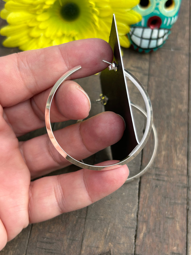 Sterling Hoop Earrings