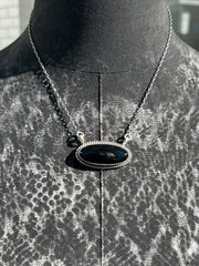 Onyx Single Stone Necklace