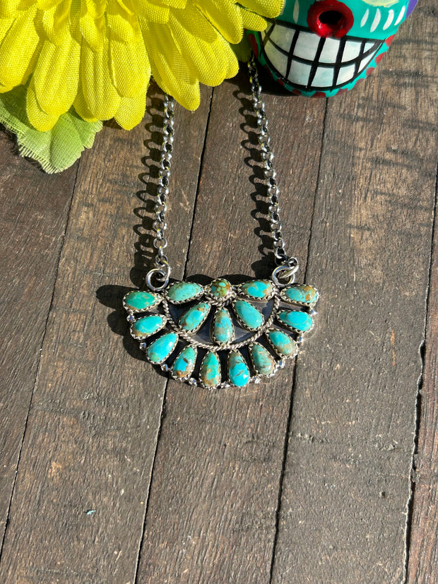 Kingman Half Cluster Necklace