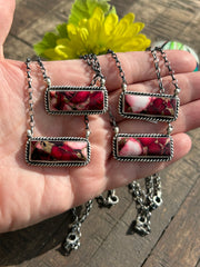 Dahlia Rose Bar Necklaces