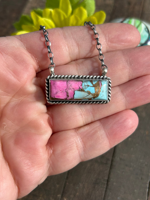 Cotton Candy Kingman Bar Necklaces 1-10