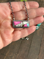 Cotton Candy Kingman Bar Necklaces 1-10