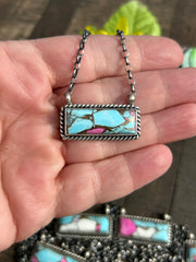 Cotton Candy Kingman Bar Necklaces 11-19